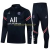 Paris Saint-Germain Sweatshirts Anzüge Suit Quarter-zip 2022-23 Blaue Für Kinder